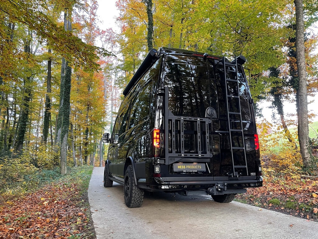 VW Crafter Heckträger an Flügeltüre