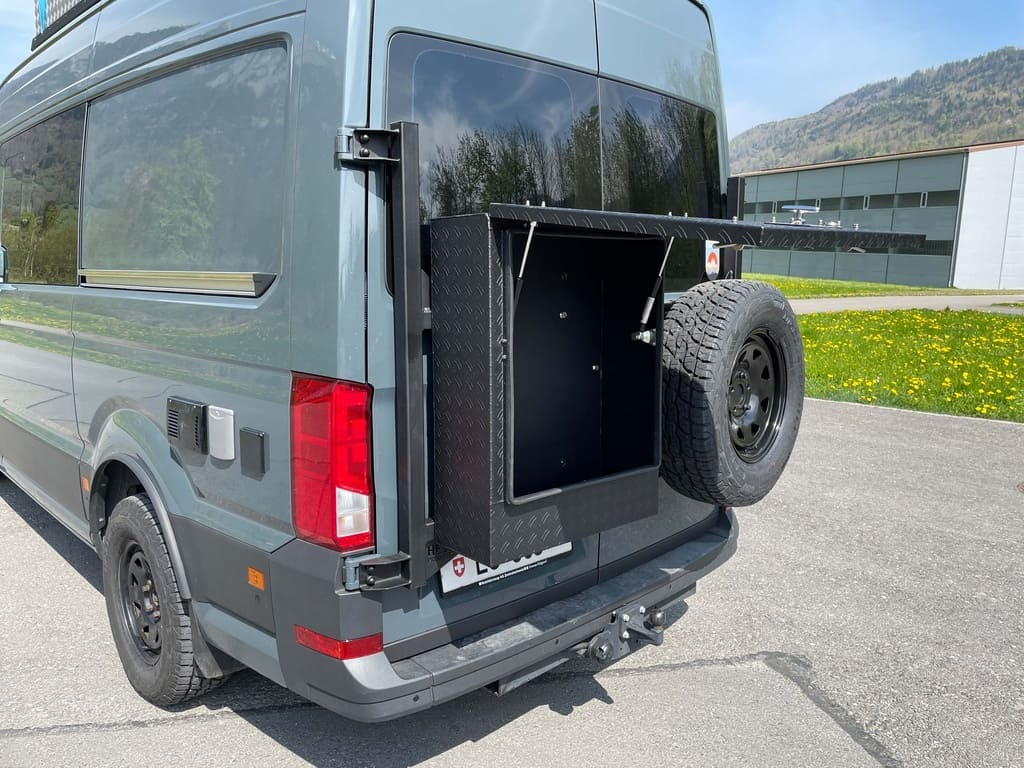 VW Crafter Heckträger an Flügeltüre
