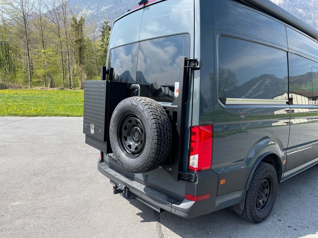 VW Crafter Heckträger an Flügeltüre