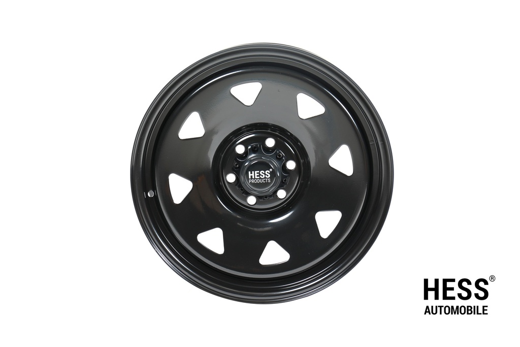 HESS H41, 18 Zoll, Steel Triangle Black, Offroad-Stahlfelge für VW Heavy, Ford Custom V710