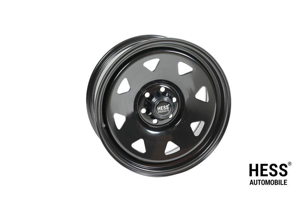 HESS H41, 18 Zoll, Steel Triangle Black, Offroad-Stahlfelge für VW Heavy, Ford Custom V710