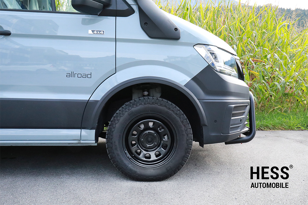 HESS H03, 16 Zoll, Steel Oval Black, Offroad-Stahlfelge für VW Crafter II, MAN TGE