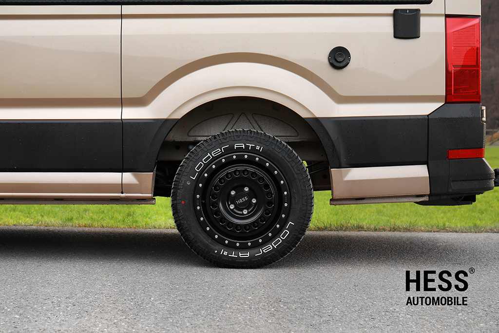 HESS H91-HD, 17 Zoll, Forest Black, Alufelge für VW T5/T6/T6.1/T7, Amarok -2020, Crafter II, MAN TGE