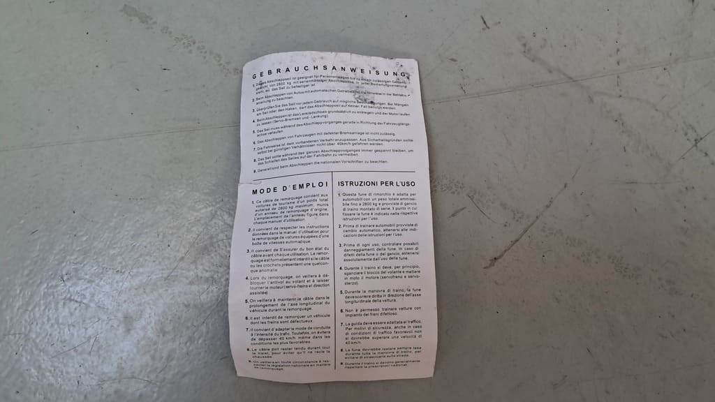 GAMAPARTS elastisches Abschleppseil (ZCH 093110)