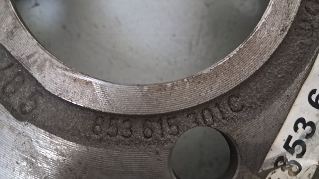 2 originale Bremsscheiben (853615301C) für Audi 80 (B2 / Typ 81/85)