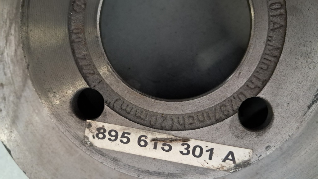 2 originale Bremsscheiben (895615301A) für Audi 80 / Audi Coupe Typ B3/B4