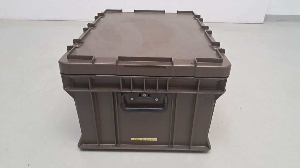 militärische kunststoff Transportkiste mit Dichtung und Deckel