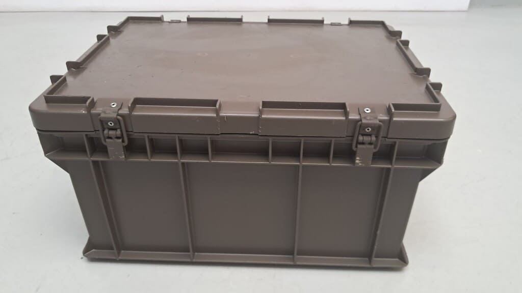 militärische kunststoff Transportkiste mit Dichtung und Deckel