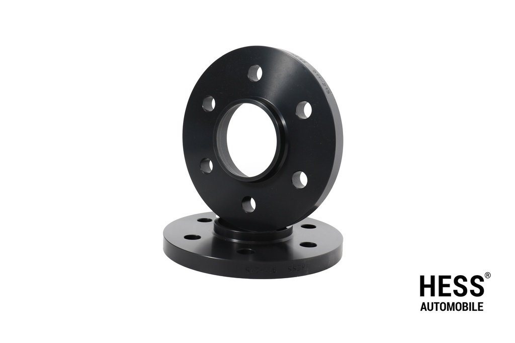 Distanzscheiben 15mm, LK 112/5, NLB 57.1, schwarz, 2er Set exkl. Befestigungsschrauben
