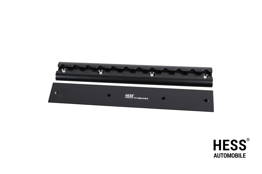 Airline Schienen 30cm mit Kappen schwarz