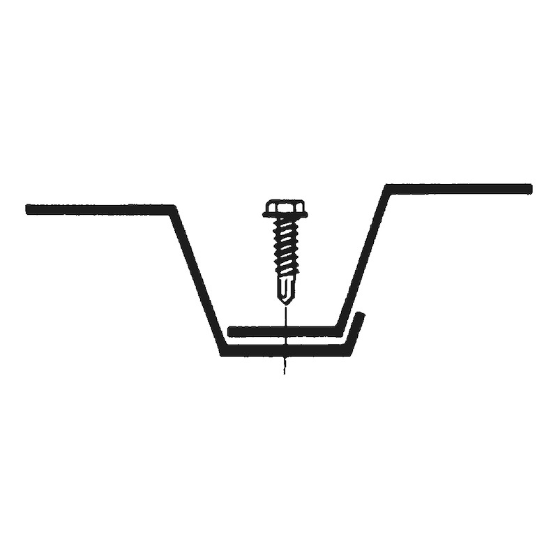 Bohrschraube Sechskantkopf m. Flans
