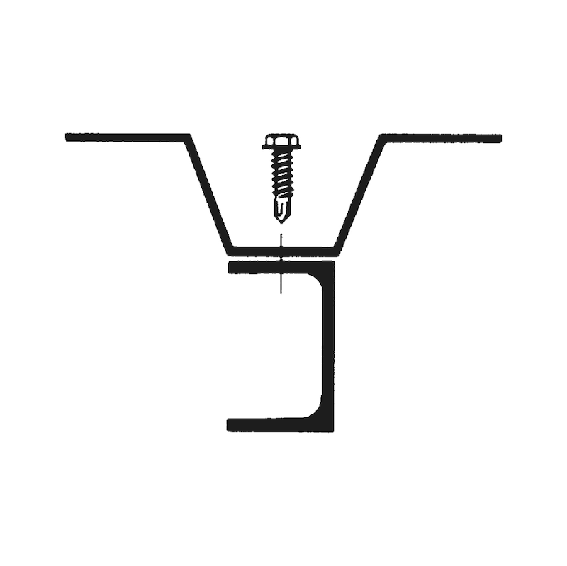Bohrschraube Sechskantkopf m. Flans