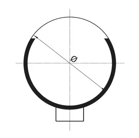 1-Ohr-Klemme mit Einlagering, 5,6-6,5mm