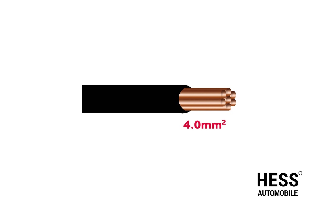 SGF Autolichtkabel 4.0mm2 schwarz