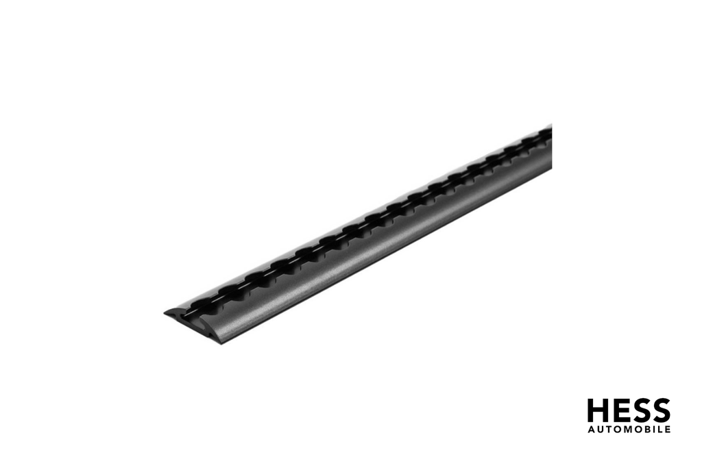 Airlineschiene Alu 50mm, rund schwarz eloxiert (ohne Bohrung)