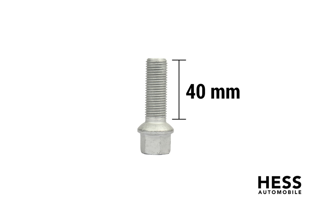 M14x1.5 L40 KUGEL KH19 R14 verzinkt grau
