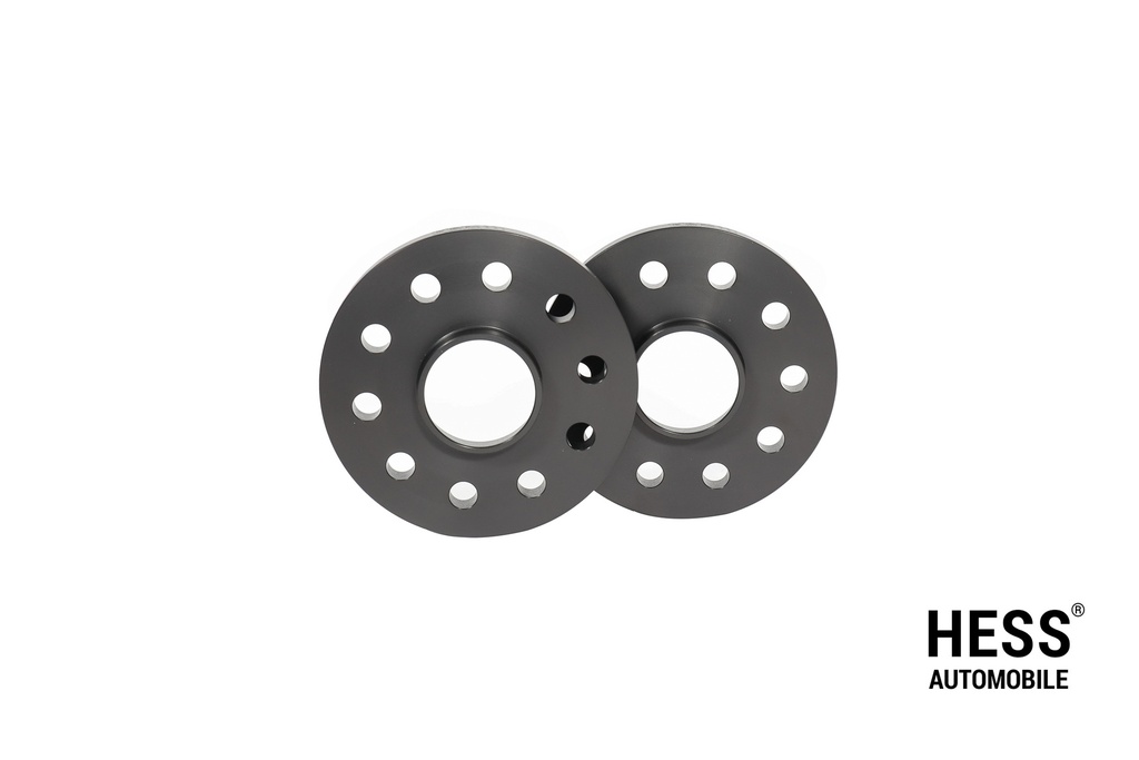 Distanzscheiben 25mm, LK120/5, NLB 65,1mm, schwarz, 2er Set mit Durchsteckausführung inkl. Befestigungsschrauben.