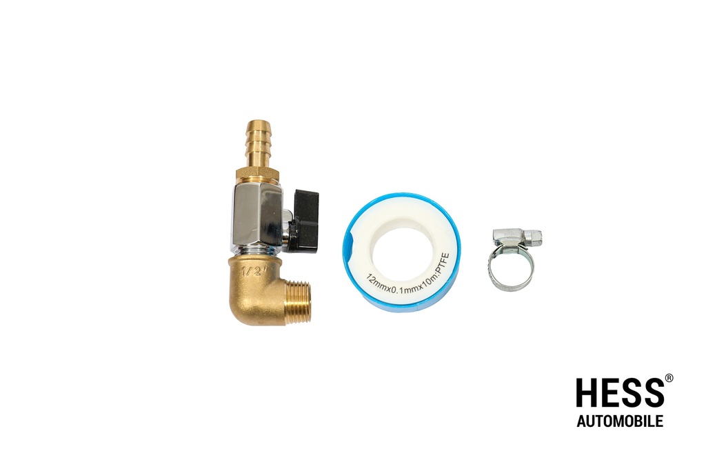 Tankanschluss Set Messing 90°