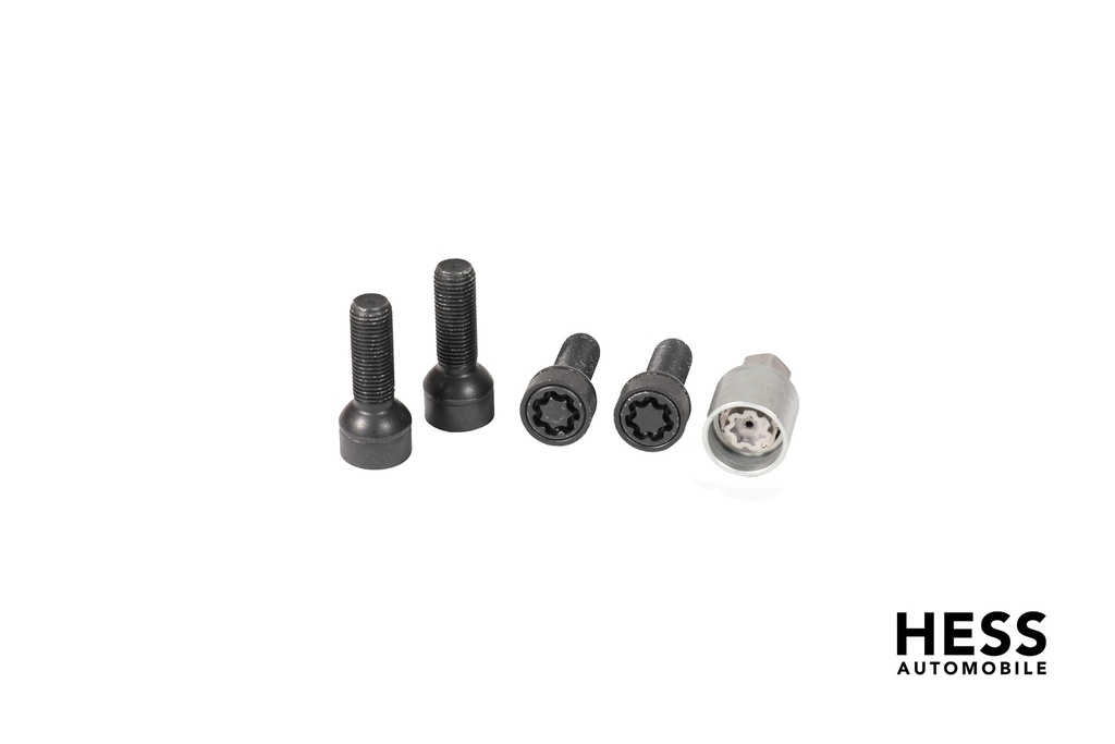 Felgenschloss Typ SICUSTAR M14x1,5 Kugel R13 SW17 35mm Schwarz