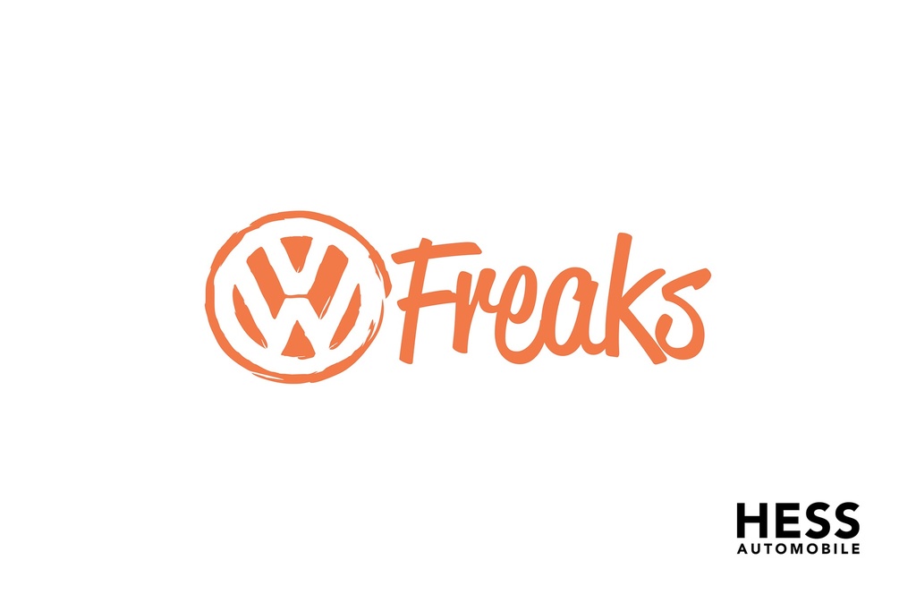 VW Freaks Aufkleber orange