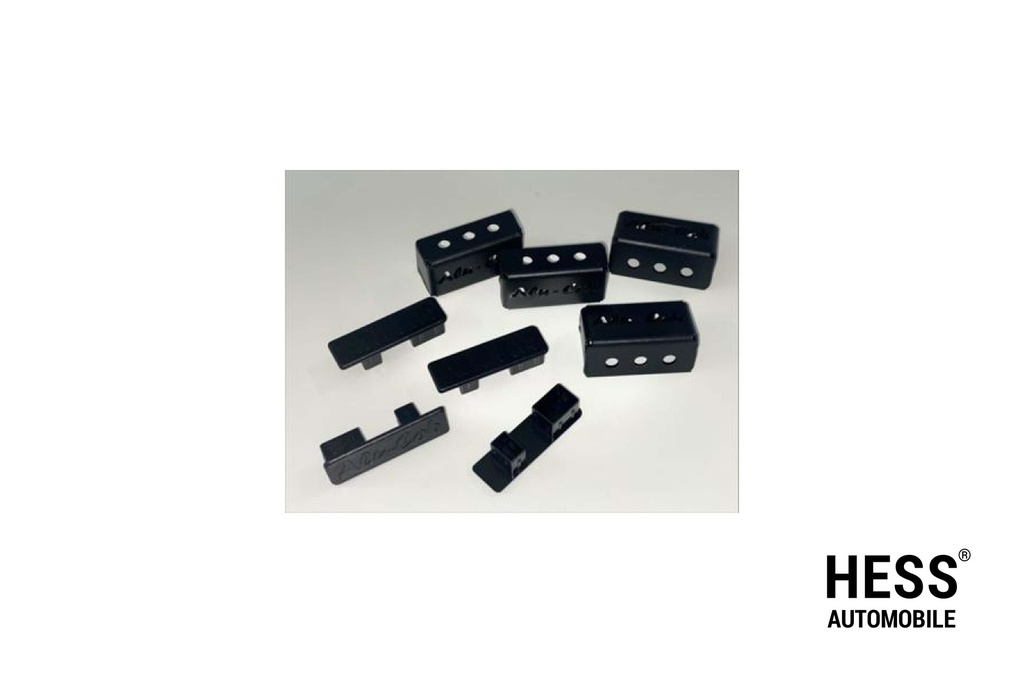 Alu-Cab Querträger Füsse 40mm schwarz (4 Stk.)