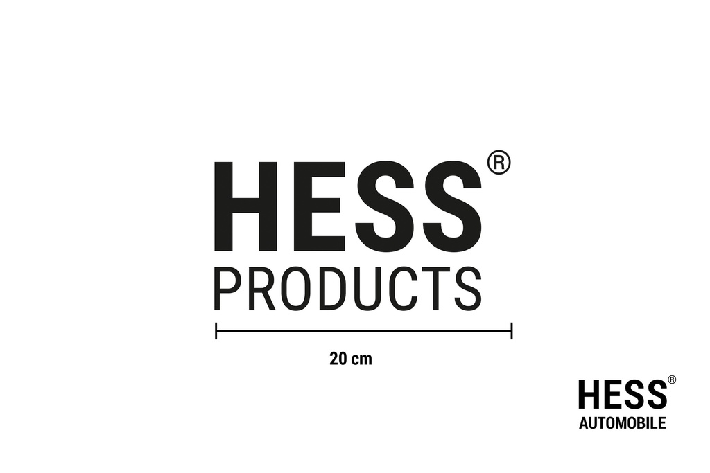 HESS PRODUCTS Sticker 20cm black
