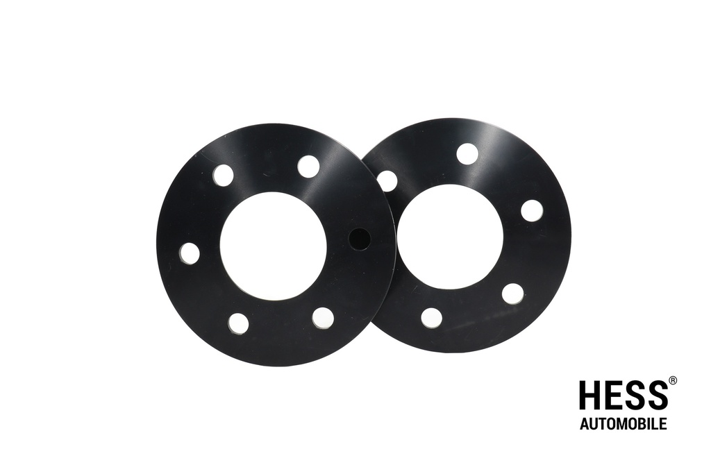 HESS Distanzscheiben 5mm, LK 6/120, schwarz, 2er Set exkl. Befestigungsmuttern