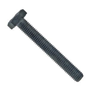 Sechskantschraube mit Gewinde, Edelstahl A2 schwarz, M6x35mm