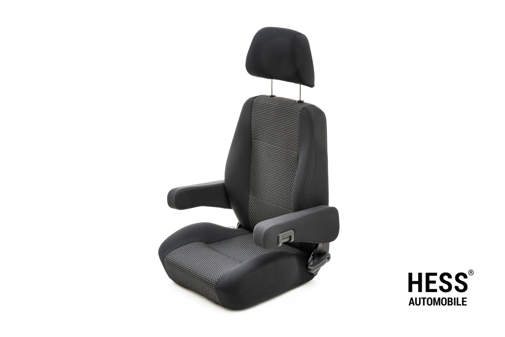 Pilotensitz Sportcraft S8.1 Stoff Ara schwarz/grau