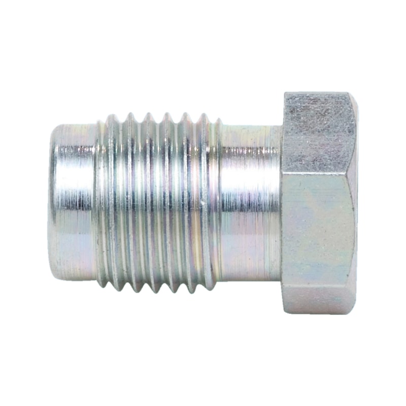 Bremsleitungsnippel Typ A, Stahl verzinkt, M10X1 mm