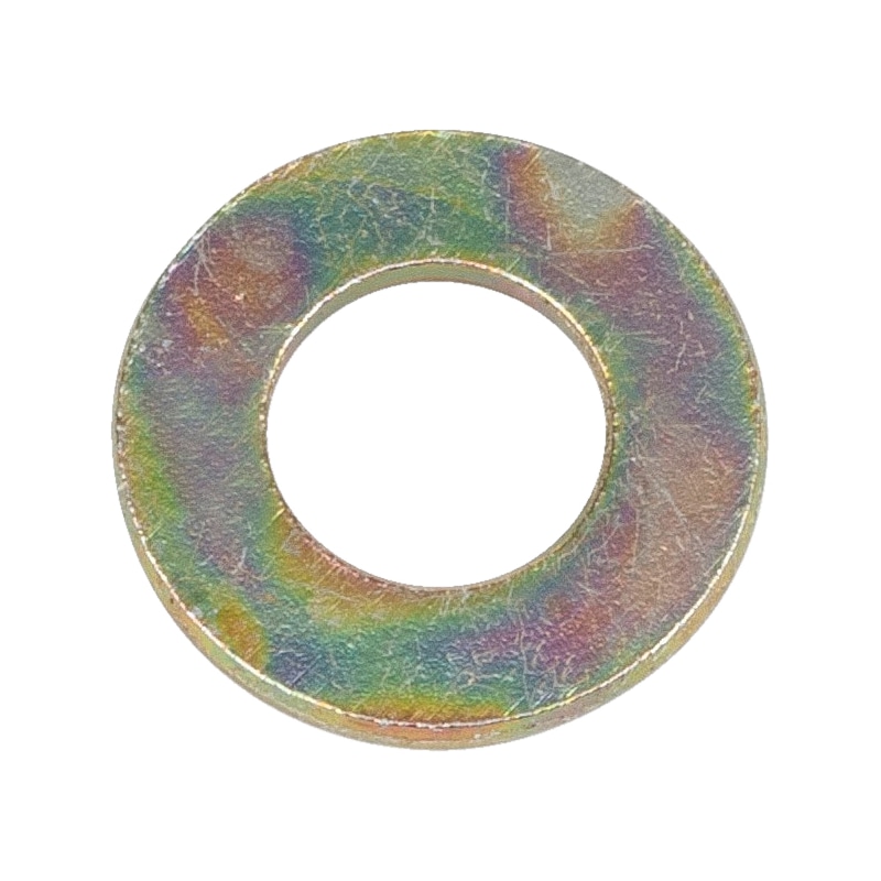 Flache Scheibe für Sechskantschrauben &amp; Muttern, Stahl verzinkt, M5-Ø 5,3 mm