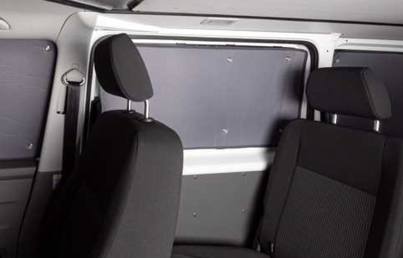 Thermo-Verdunkelungsmatten Wohnraum langer Radstand mit Saugnapfbefestigung für Ford Custom /VW new Transporter(2025)-5-teilig