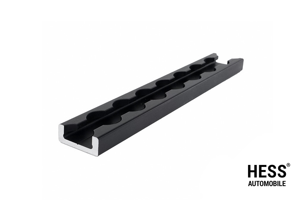 Airline Zurrschiene extra schmal schwarz