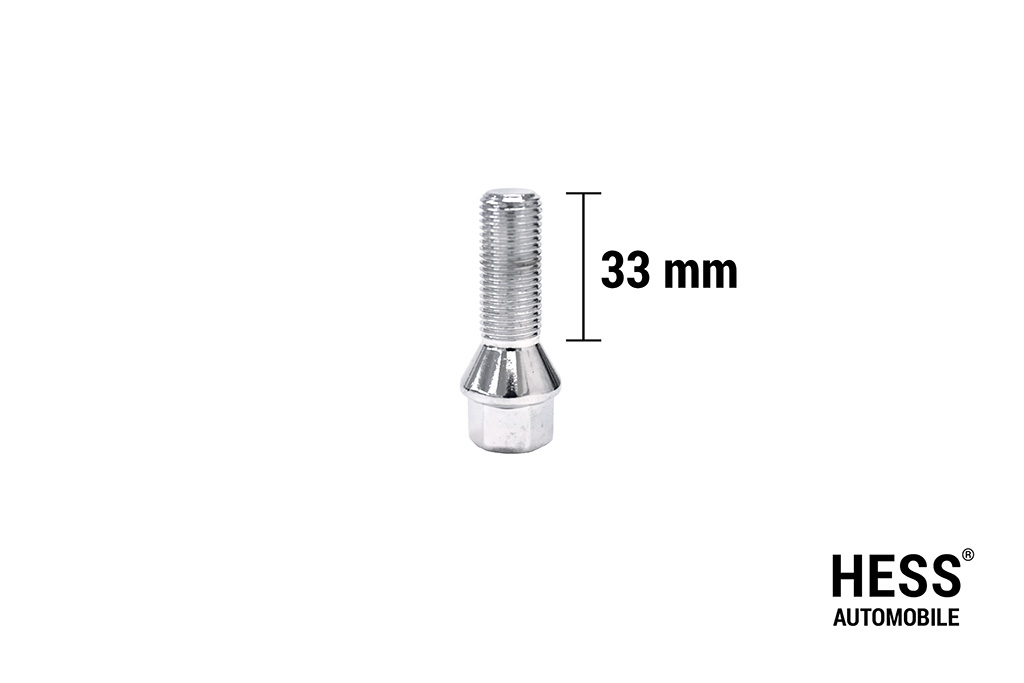 Radschrauben M14 x 1.5 33mm Chrom