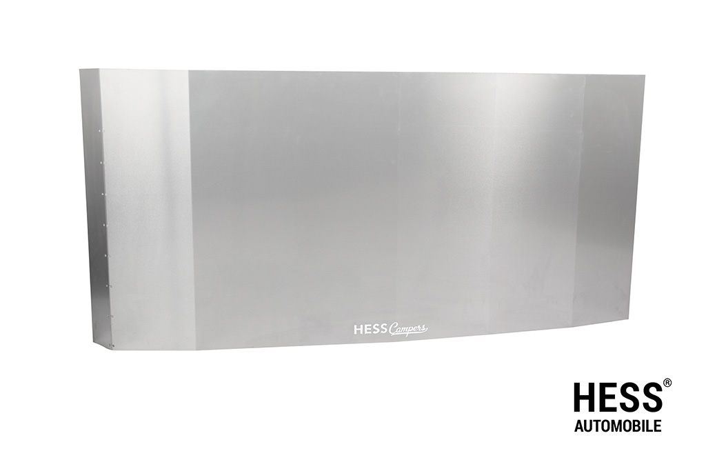 Silbernes Blech für die Dach Solaranlage beim VW T3 (110 W Anlage)