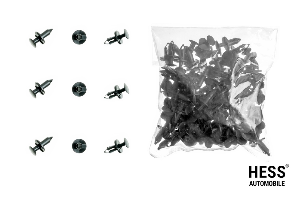 Clips schwarz Befestigung Innenverkleidung