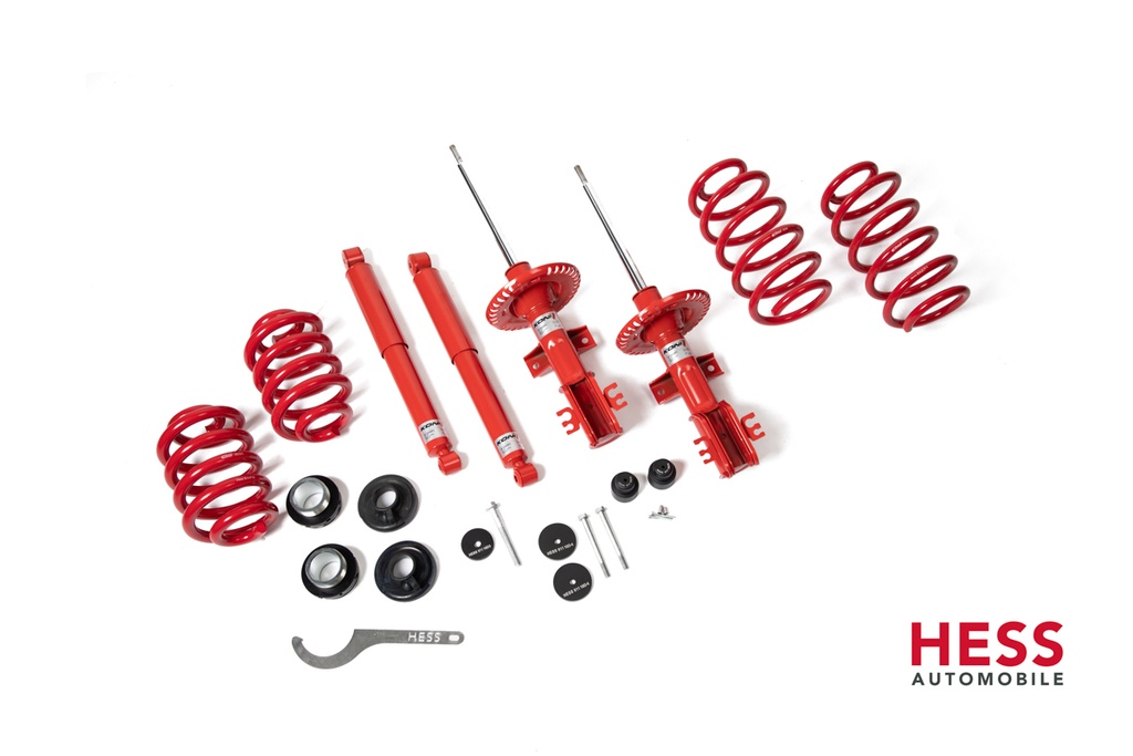 HESS Höherlegungs Fahrwerk Hill medium mit Koni M Dämpfer für VW T5/T6/T6.1