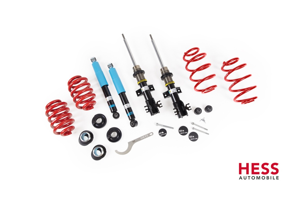 HESS Höherlegungs Fahrwerk Hill medium mit Bilstein Gewinde Dämpfer GW T32 für VW T5/T6/T6.1